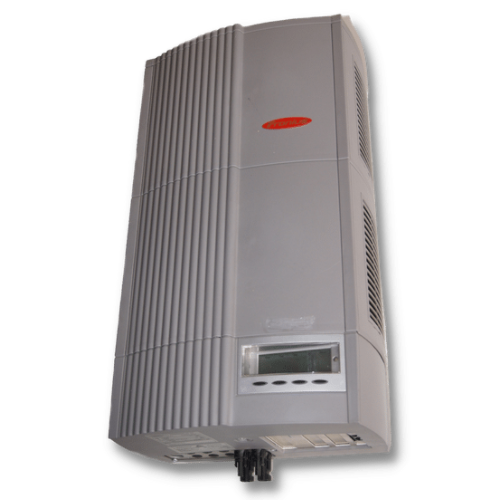Aufbereiteter Fronius IG 60 HV Solar Wechselrichter - Vorderansicht des Geräts mit robustem Gehäuse, das Qualität und Langlebigkeit für Solaranlagen zeigt. Gerät in professioneller Umgebung, ideal für private und gewerbliche Anwendungen.
