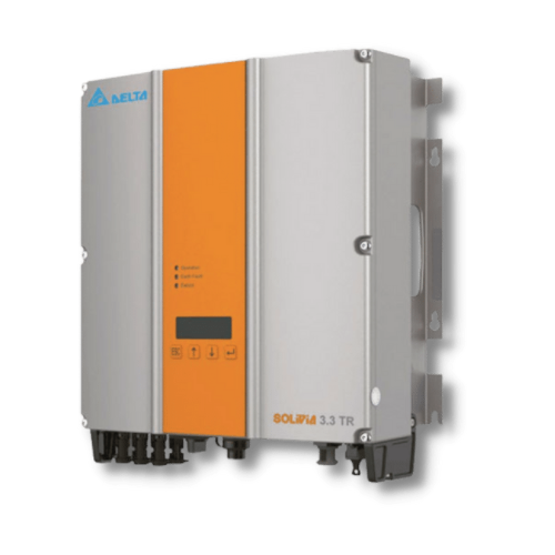 Gebrauchter Delta SOLIVIA 3.3 EU G3 Solar Wechselrichter - Kompakter, zuverlässiger Solar Wechselrichter für verschiedene Umweltbedingungen, erhältlich bei Inverterhub von European Network Services (ENS).